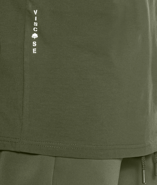 Born Tough Long Sleeve with Spandex Over Size Shirt For Men Military Green