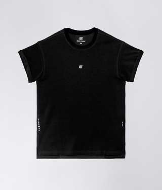 Born Tough Short Sleeve Breathable Back Roll T-Shirt For Men Black