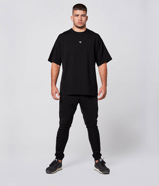 Born Tough Short Sleeve Athletic Oversized Shirt For Men Black