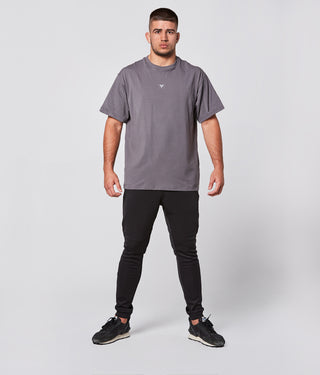 Born Tough Short Sleeve Athletic Oversized Shirt For Men Grey