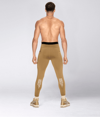 Born Tough Side Pockets Compression 2 Phone Pockets Gym Workout Pants For Men Khaki