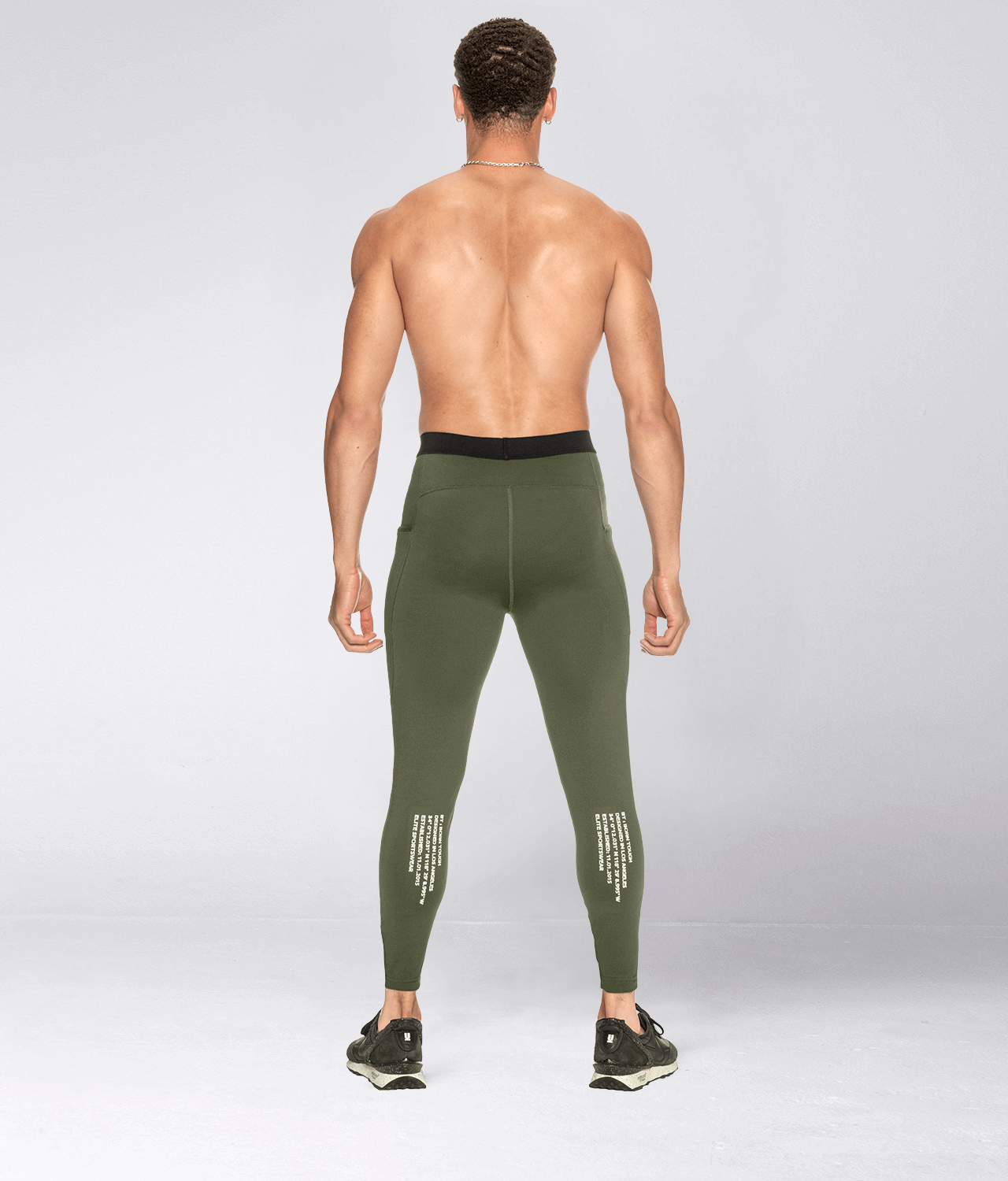 Born Tough Side Pockets Compression Military Green Crossfit