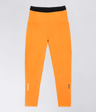 Born Tough Side Pockets Compression Visible Graphic Gym Workout Pants For Men Orange
