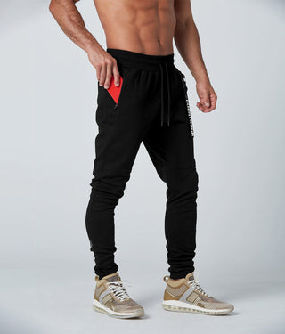 Born Tough Slim Fit Athletic Plain Jogger Pants For Men Black