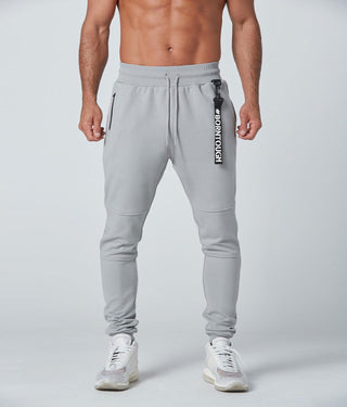 Born Tough Slim Fit Crossfit Plain Jogger Pants For Men Steel Grey
