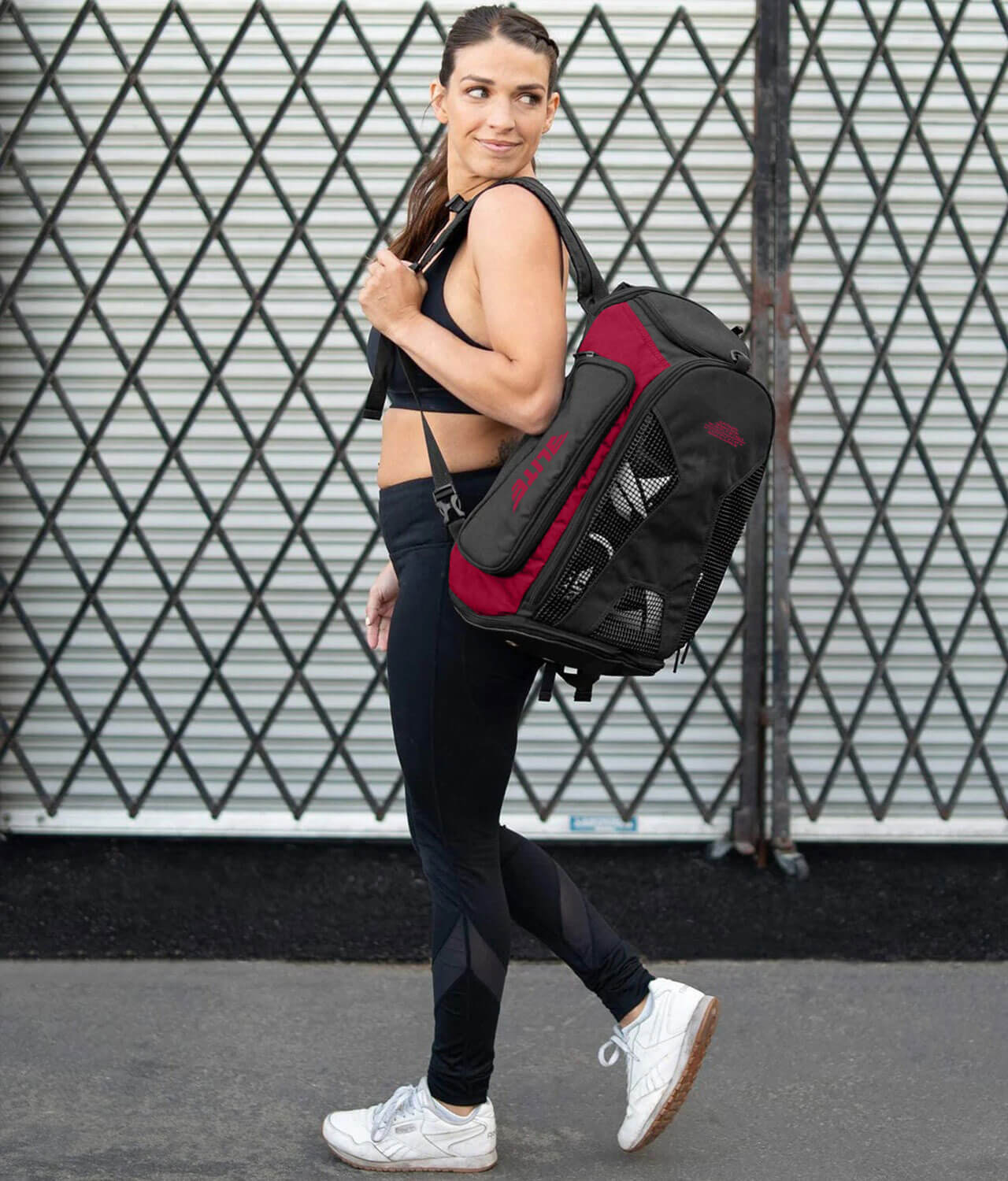 Convertible Red Crossfit Gear Gym Bag & Backpack