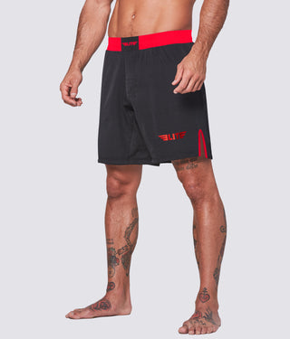 Men's Black Jack Red Brazilian Jiu Jitsu BJJ No Gi Shorts