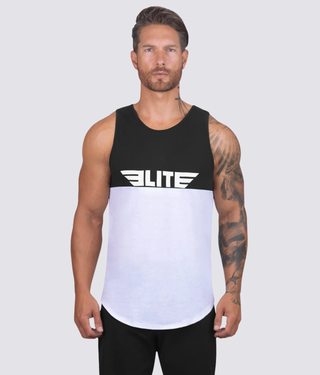 Elite Sports Logo  Black/White Training Tank Top for Men