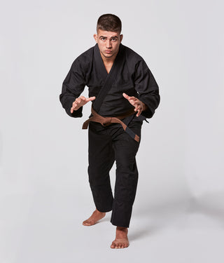 Essential Black Brazilian Jiu Jitsu Gi BJJ Uniform for Men