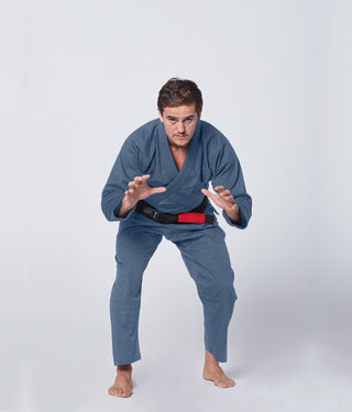 Essential Gray Brazilian Jiu Jitsu Gi BJJ Uniform for Men