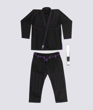 Basic Black Brazilian Jiu Jitsu Gi BJJ Uniform for Men