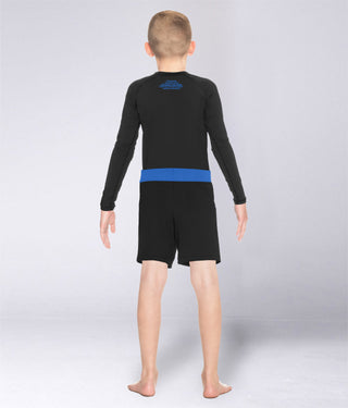 Kids' Black Jack Blue Kids Wrestling Shorts