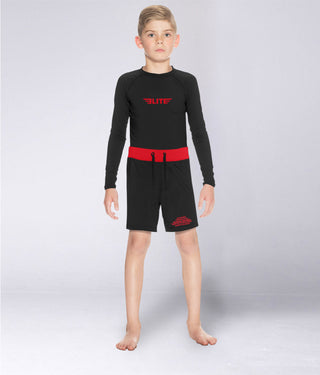 Kids' Black Jack Red Kids Training Shorts