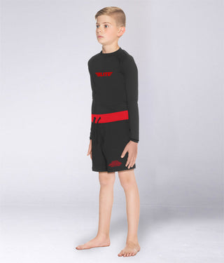 Kids' Black Jack Red Kids Training Shorts