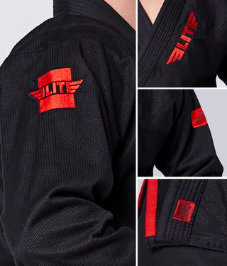 Core Black Brazilian Jiu Jitsu BJJ Gi Unifrom for Women