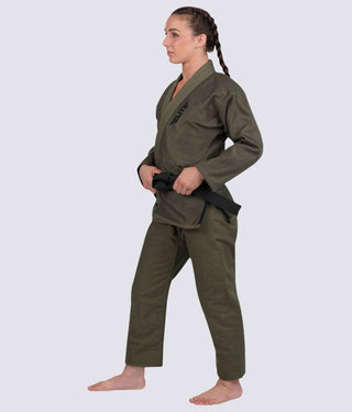 Core Green Brazilian Jiu Jitsu Gi BJJ Uniform for Women