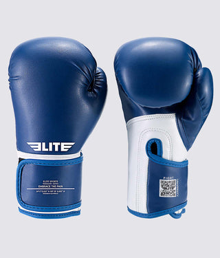 Elite Sports Plain Blue Kids' Boxing Gloves