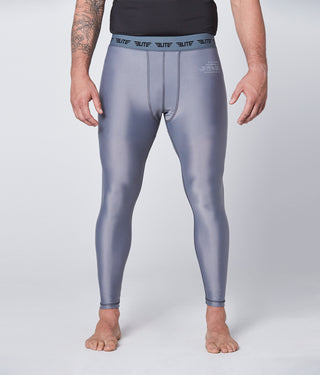 Men's Plain Gray Compression Boxing Spat Pants