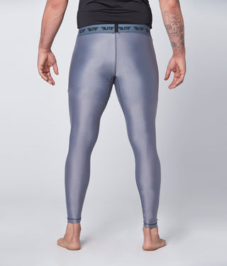 Men's Plain Gray Compression Boxing Spat Pants