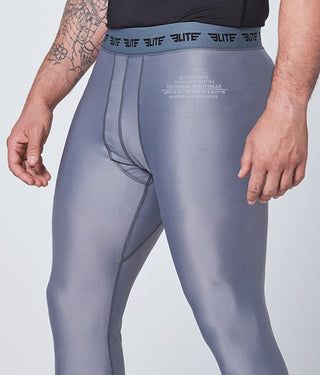 Men's Plain Gray Compression Training Spat Pants