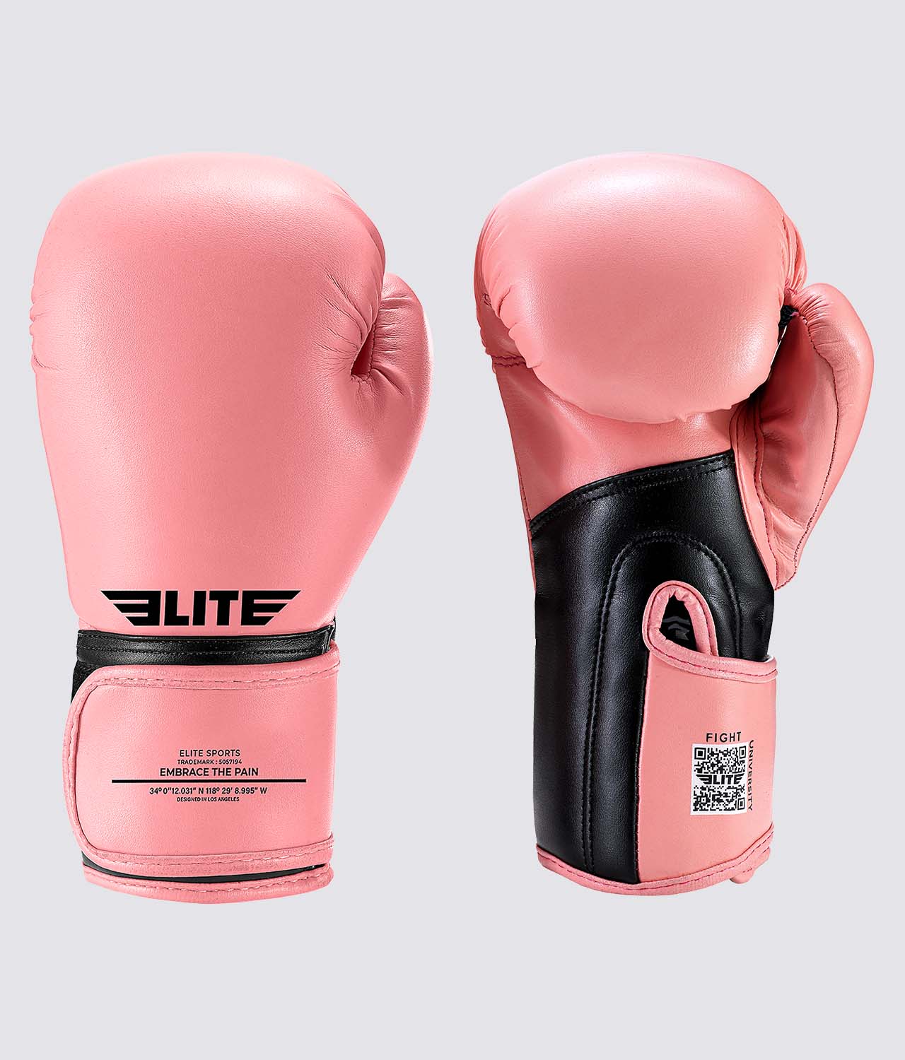Elite Sports Plain Pink Kids' Boxing Gloves