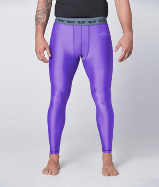 Men's Plain Purple Compression Karate Spat Pants
