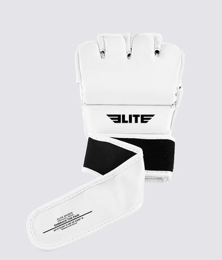 Adults' Essential White MMA Half Mitts Grappling Gloves