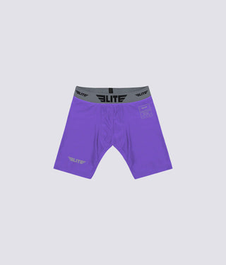 Adults' Purple Compression Judo Shorts