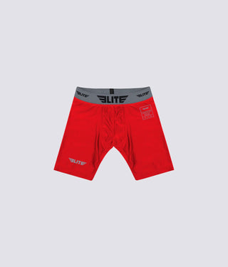 Men's Red Compression Boxing Shorts