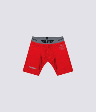 Red Compression Training Shorts for Adults
