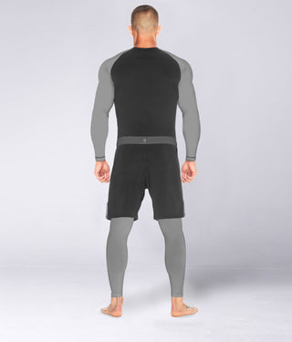 Standard Gray Long Sleeve Training Rash Guard for Men