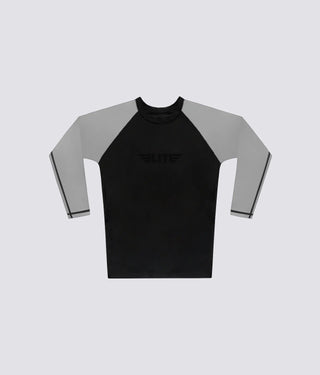 Standard Gray Long Sleeve Training Rash Guard for Men