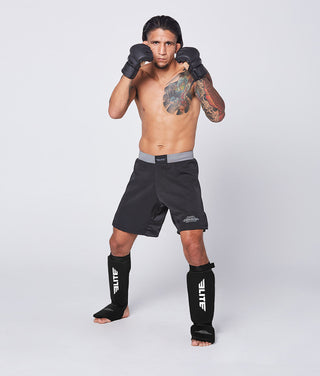 Adults' Standard Black Taekwondo Shin Guards