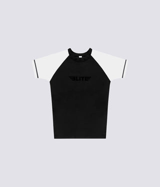 Standard White Short Sleeve Training Rash Guard for Mens