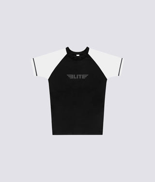 Men's Standard White Short Sleeve Judo Rash Guard