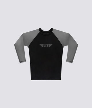 Standard Gray Long Sleeve Training Rash Guard for Men for Kids