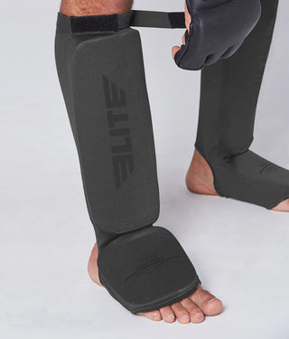 Adults' Standard Gray Taekwondo Shin Guards