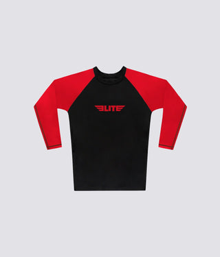 Kids' Standard Red Long Sleeve NO-GI Rash Guard