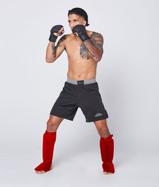 Adults' Standard Red Karate Shin Guards