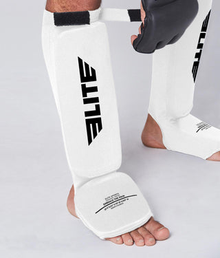 Standard White Training Shin Guards for Adults