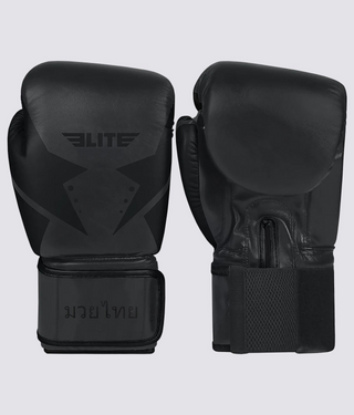 Adults' Star Black Muay Thai Gloves