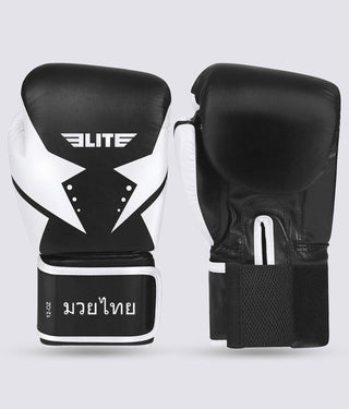 Adults' Star Black/White Muay Thai Gloves