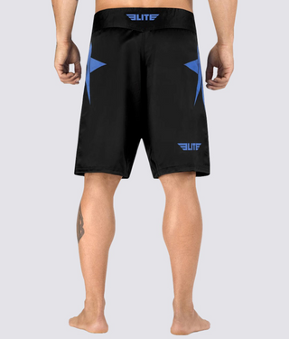 Adults' Star Sublimation Black/Blue Training Shorts