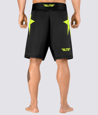 Mens' Star Black/Hi Viz Wrestling Shorts
