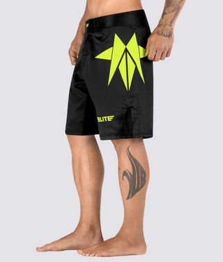 Mens' Star Black/Hi Viz Wrestling Shorts
