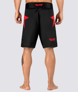 Adults' Star Sublimation Black/Red Training Shorts