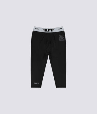 Men's Three Quarter Black Compression Judo Spat Pants