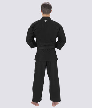 Elite Sports Ultra Light Preshrunk Comfortable & Secure Black Adult Judo Gi