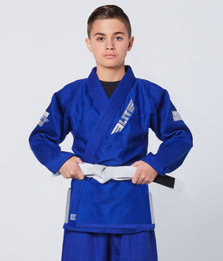 Core Blue Brazilian Jiu Jitsu BJJ Gi Unifrom for Kids