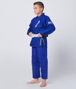 Core Blue Brazilian Jiu Jitsu BJJ Gi Unifrom for Kids